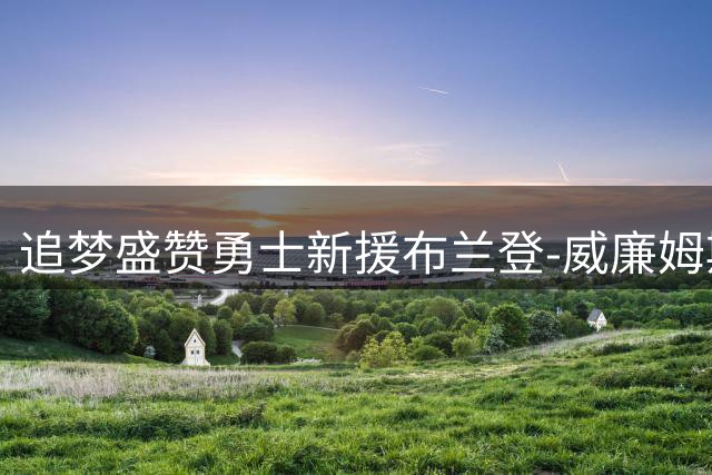 追梦盛赞勇士新援布兰登-威廉姆斯：完美契合球队体系
